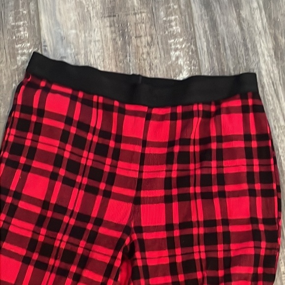 VICTORIA'S SECRET Thermal Long Pajama Set Red Black Plaid small - Picture 8 of 9
